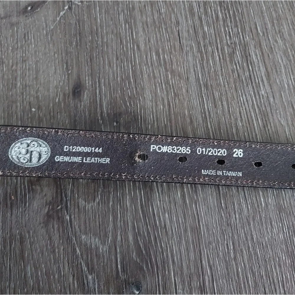 3D Arrow Stitch Western Belt 26